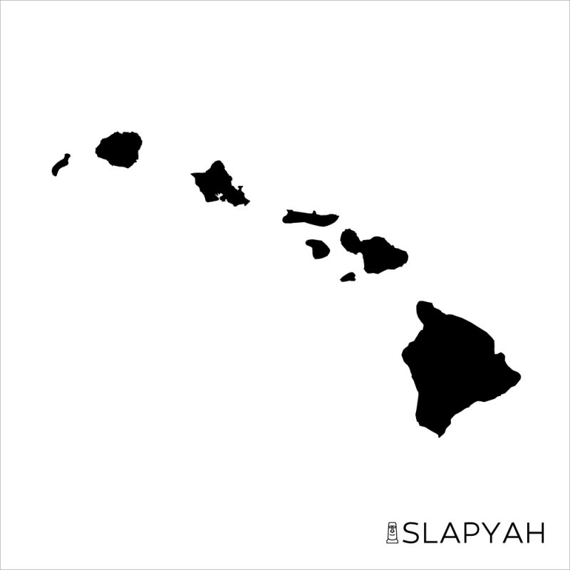 ハワイ諸島ステッカー