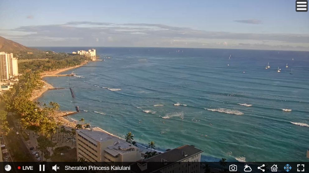 ハワイの高画質ライブカメラ一覧